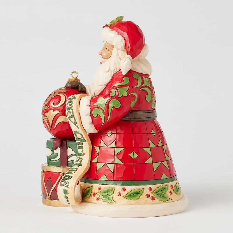 Jim Shore Heartwood Creek Santa Figurine With 2025 Dated Ornament, 7.5" for only USD 64.99 | Hallmark