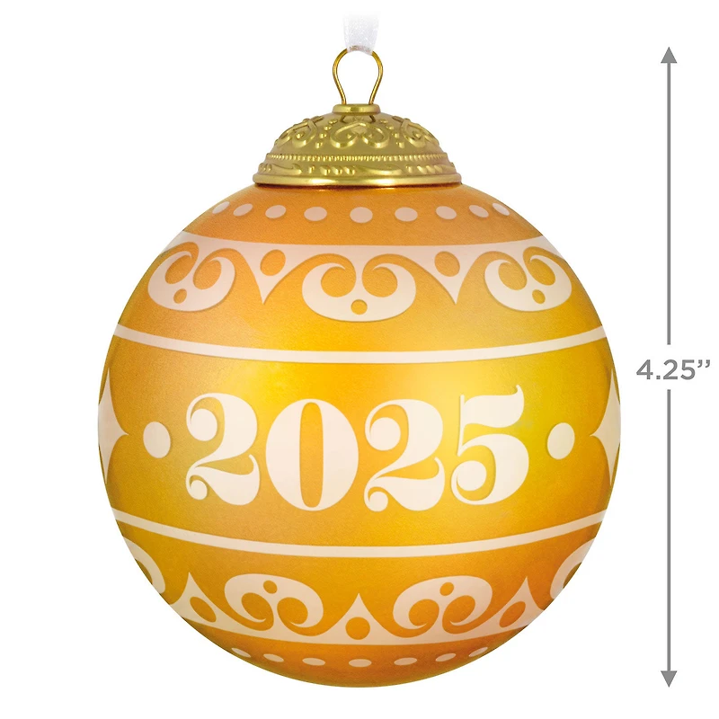 Christmas Commemorative 2025 Ball Glass Ornament for only USD 28.99 | Hallmark