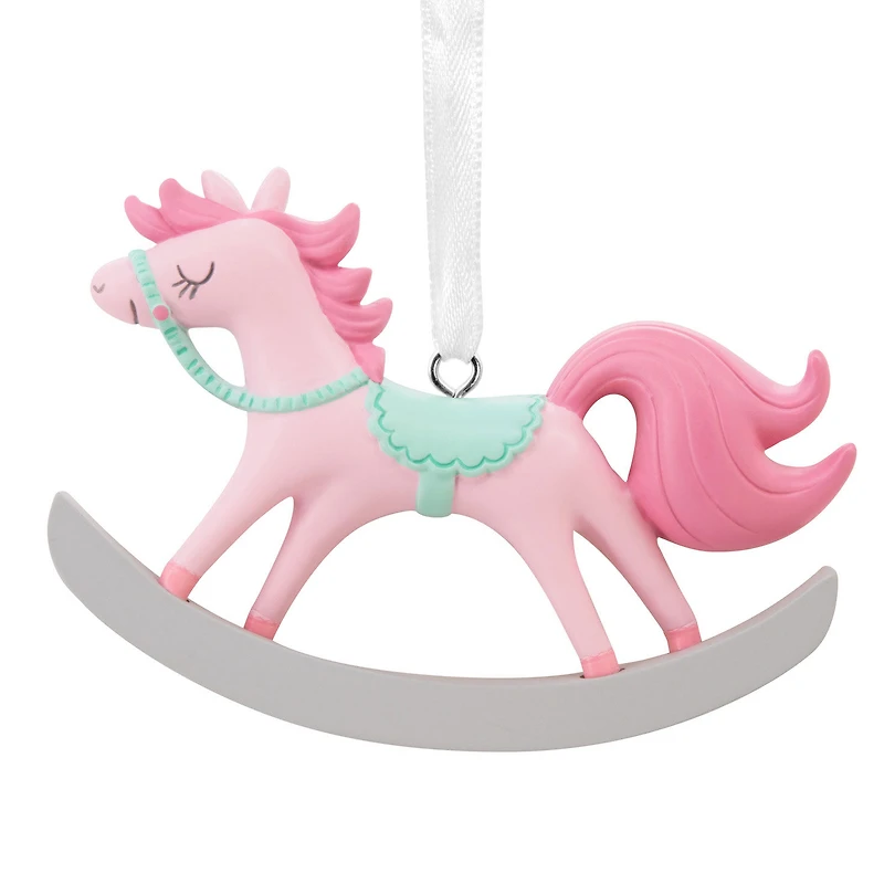 Baby Girl's First Christmas Rocking Horse 2025 Hallmark Ornament for only USD 14.99 | Hallmark