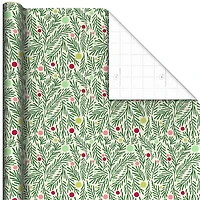 Pine Branches and Polka Dots on Cream Holiday Wrapping Paper Roll, 35 sq. ft. for only USD 4.99 | Hallmark