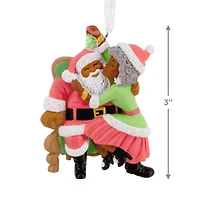 Mahogany Santa and Mrs. Claus Hallmark Ornament for only USD 11.49 | Hallmark