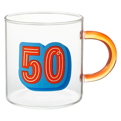 Glass 50th Birthday Mug, 17.5 oz. for only USD 19.99 | Hallmark