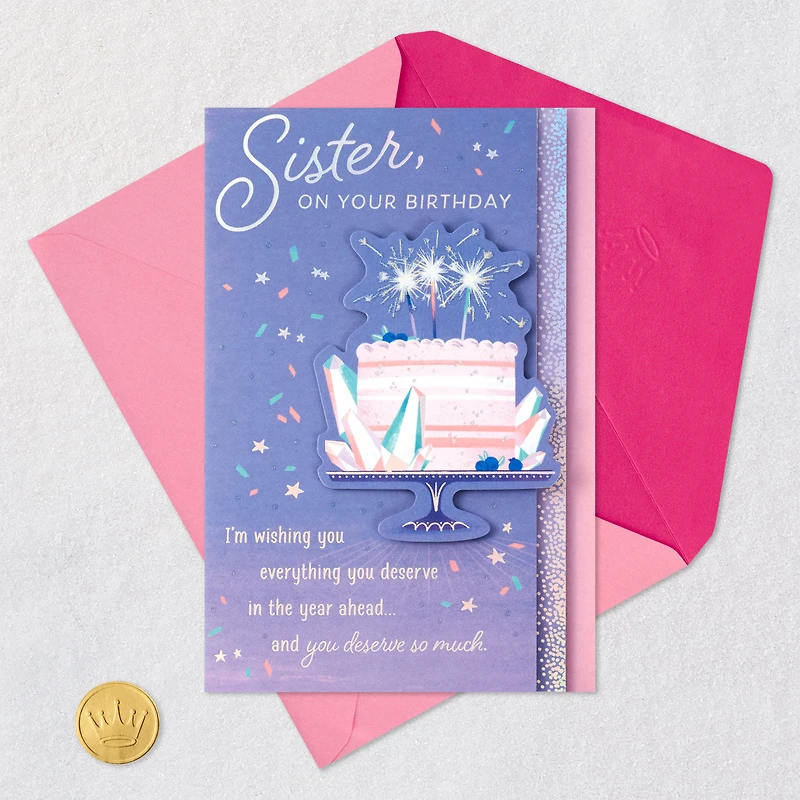 Wishing You Everything You Deserve Birthday Card for Sister for only USD 7.99 | Hallmark