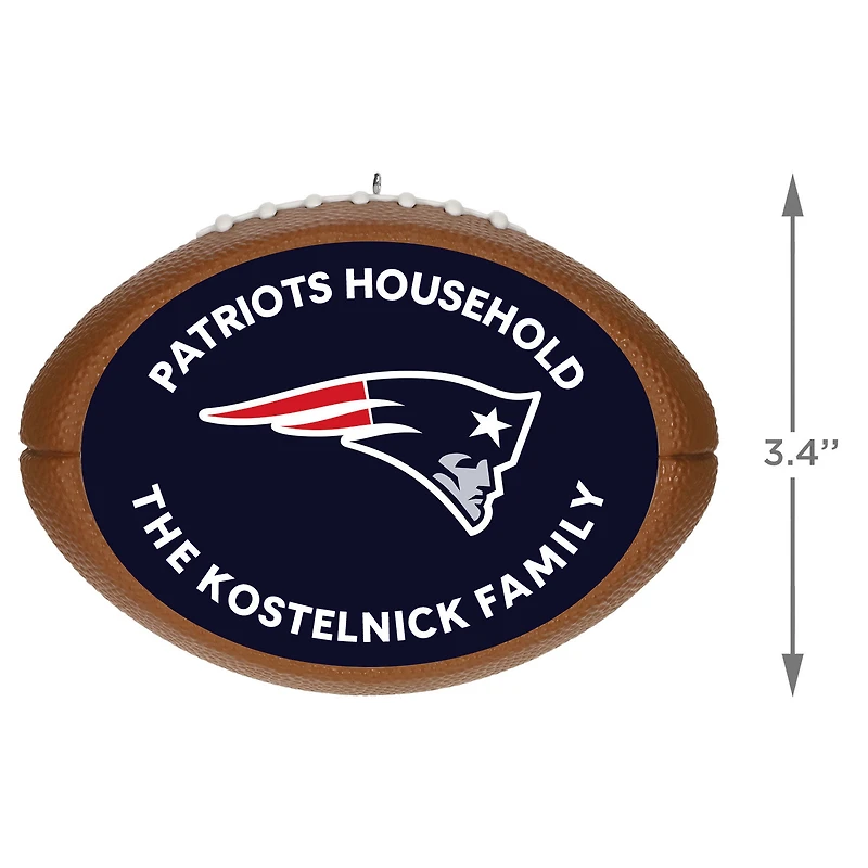 NFL New England Patriots Football Personalized Ornament, Custom Text for only USD 30.99 | Hallmark