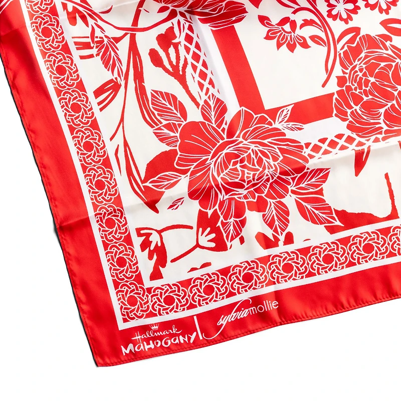 Sylvia Mollie Crimson and Cream Queen Fashion Scarf for only USD 15.99 | Hallmark