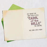 Carol of the Bulls Funny Musical Christmas Card With Light for only USD 8.59 | Hallmark