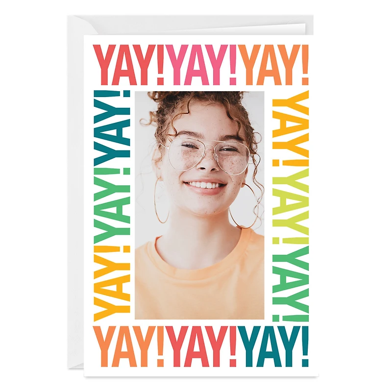 Personalized Yay! Celebration Photo Card for only USD 4.99 | Hallmark