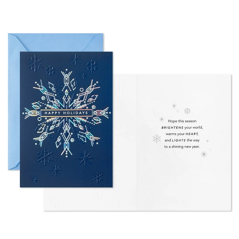 Exquisite Snowflake on Blue Boxed Christmas Cards, Pack of 16 for only USD 17.49 | Hallmark
