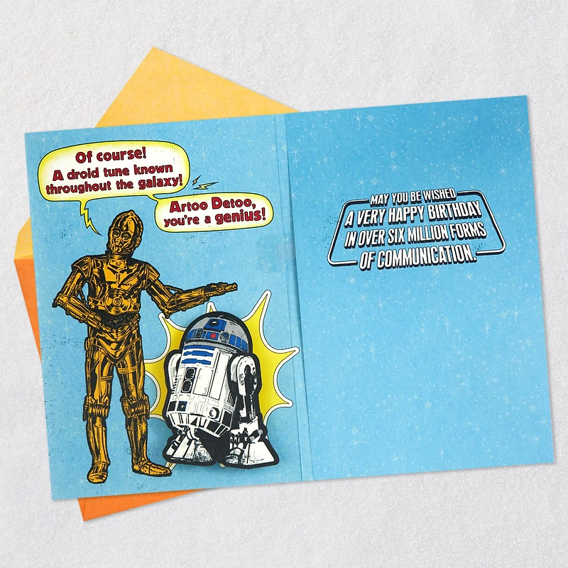 Star Wars™ R2-D2™ and C-3PO™ Droid Tune Funny Musical Birthday Card for only USD 7.99 | Hallmark