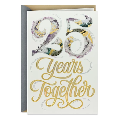 Here's to You Two and a Lifetime of Love 25th Anniversary Card for only USD 7.59 | Hallmark