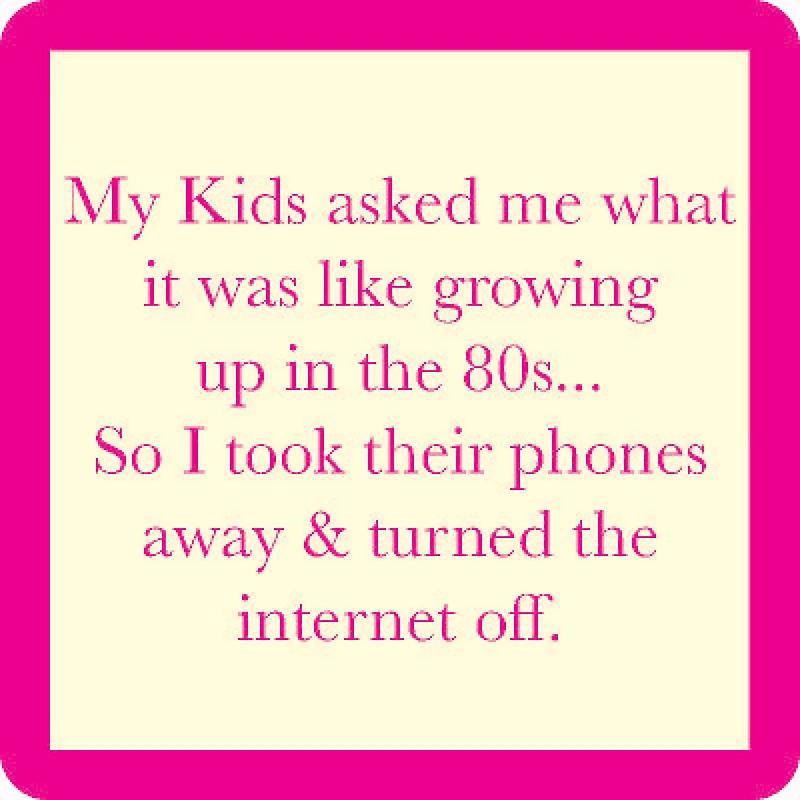 Drinks on Me Growing Up in the '80s Funny Coaster for only USD 4.99 | Hallmark