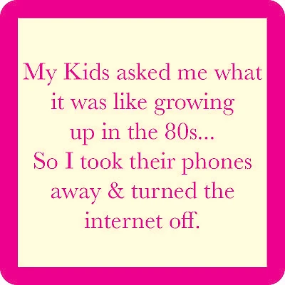 Drinks on Me Growing Up in the '80s Funny Coaster for only USD 4.99 | Hallmark
