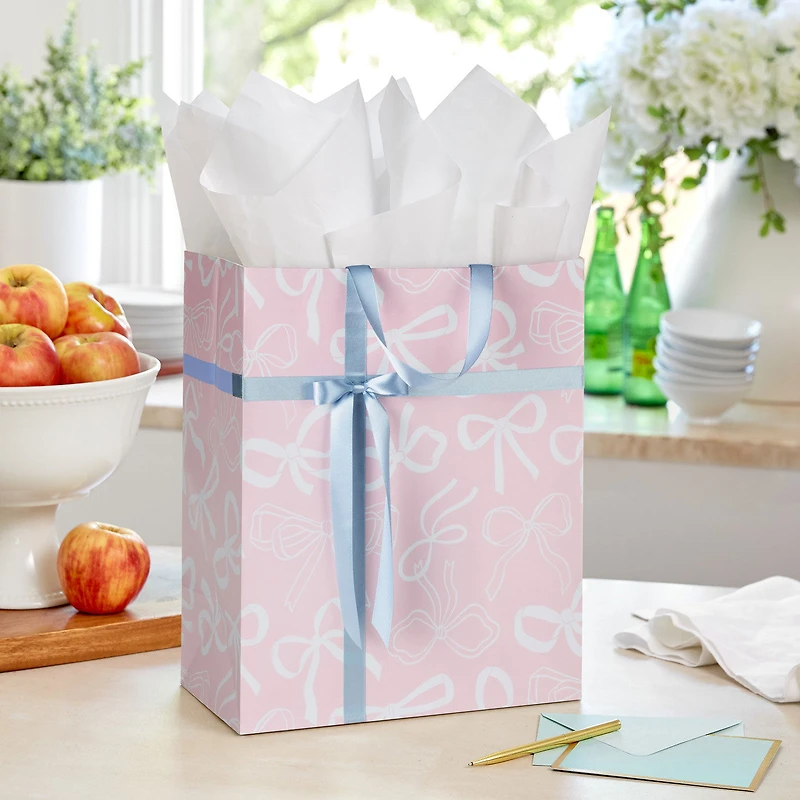 13" Lacey Chabert Collection Bows on Pink Large Gift Bag for only USD 6.29 | Hallmark