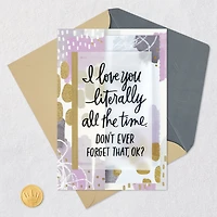 Love You Literally All the Time Anniversary Card for Spouse for only USD 7.99 | Hallmark