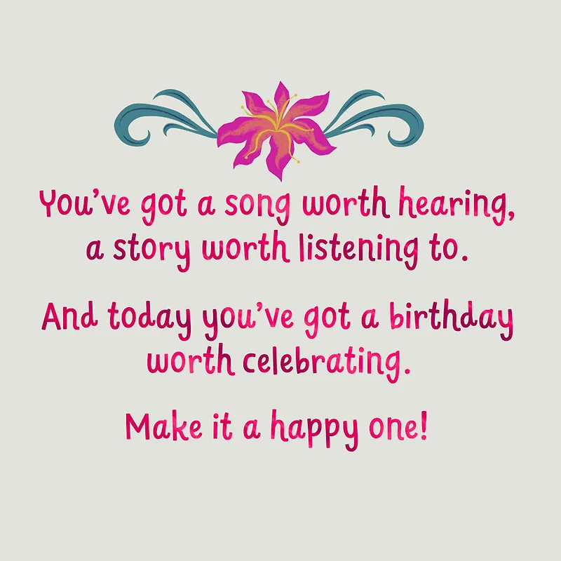 Disney The Little Mermaid Raise That Voice Birthday Card for only USD 2.99 | Hallmark