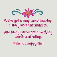 Disney The Little Mermaid Raise That Voice Birthday Card for only USD 2.99 | Hallmark