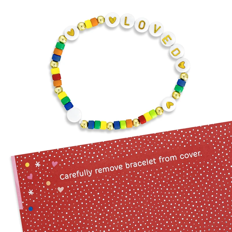 You're Every Kind of Wonderful Love Card for Kids With Friendship Bracelet for only USD 7.99 | Hallmark