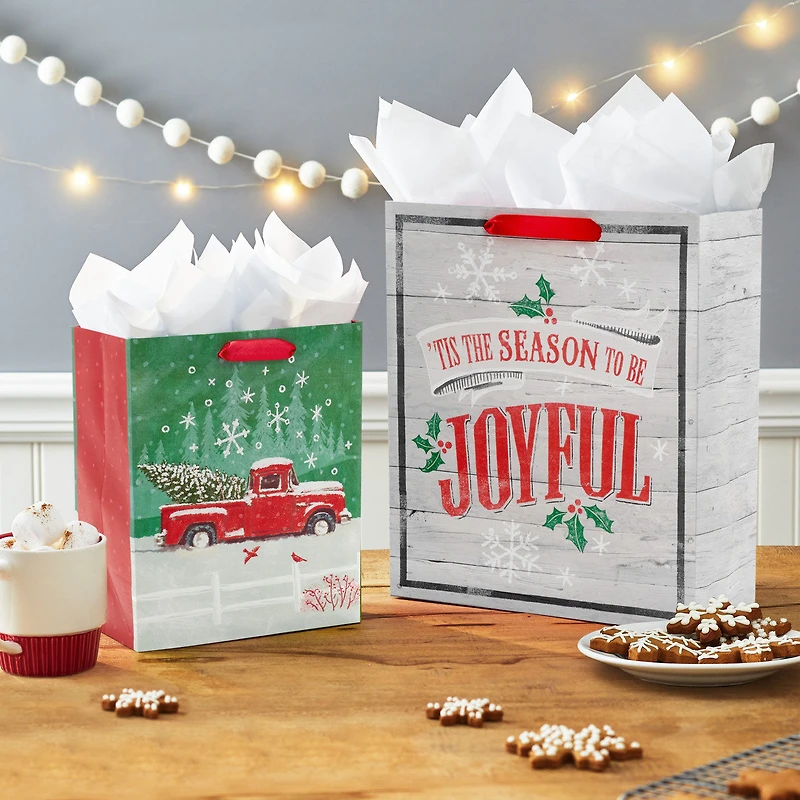 Home for the Holidays 8-Pack Assorted Medium and Large Gift Bag Bundle for only USD 15.99 | Hallmark