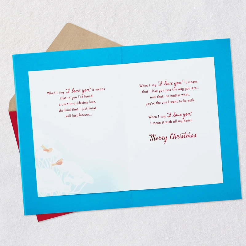 I Love You With All My Heart Romantic Christmas Card for only USD 7.59 | Hallmark