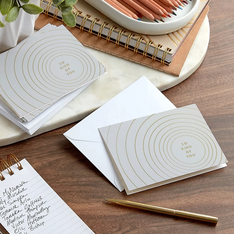 Concentric Circles So Kind of You Blank Thank You Notes, Pack of 10 for only USD 10.49 | Hallmark