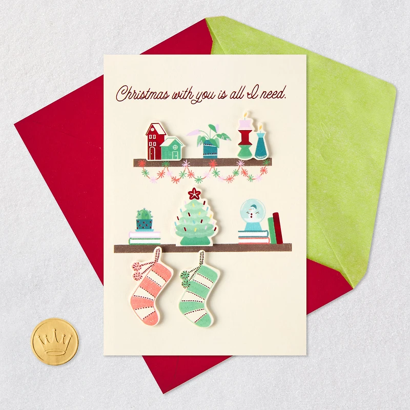 You're All I Need Romantic Christmas Card for Her for only USD 6.59 | Hallmark