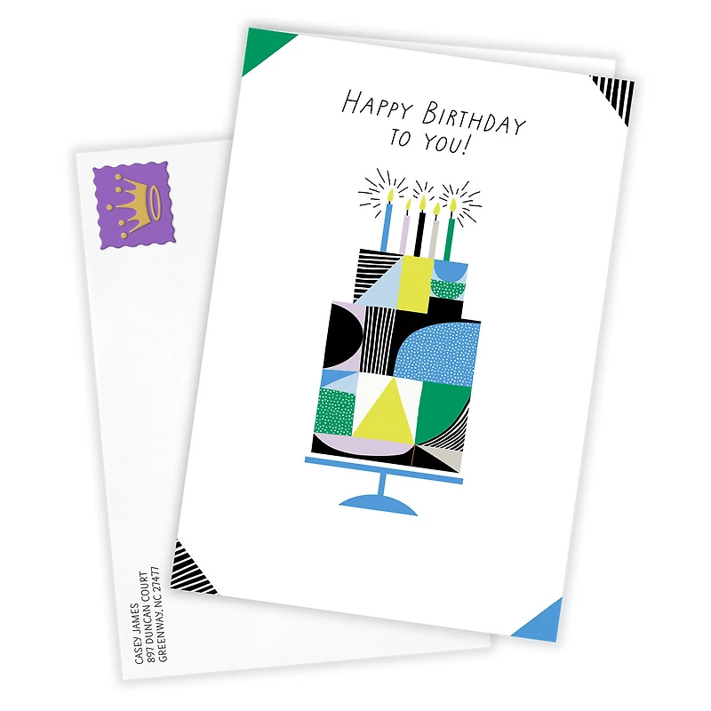 Modern Cake Custom Birthday Card for only USD 4.99 | Hallmark