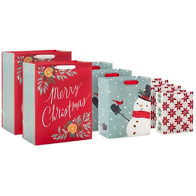 Homey Christmas 8-Pack Assorted Gift Bag Bundle for only USD 12.99 | Hallmark