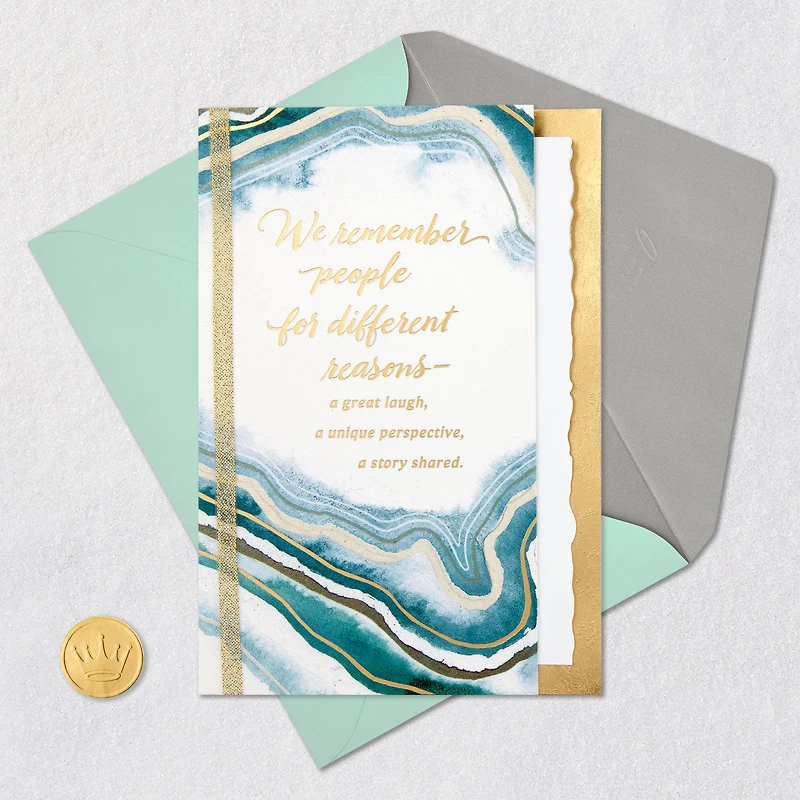 Well-Lived and Well-Loved Sympathy Card for only USD 7.99 | Hallmark