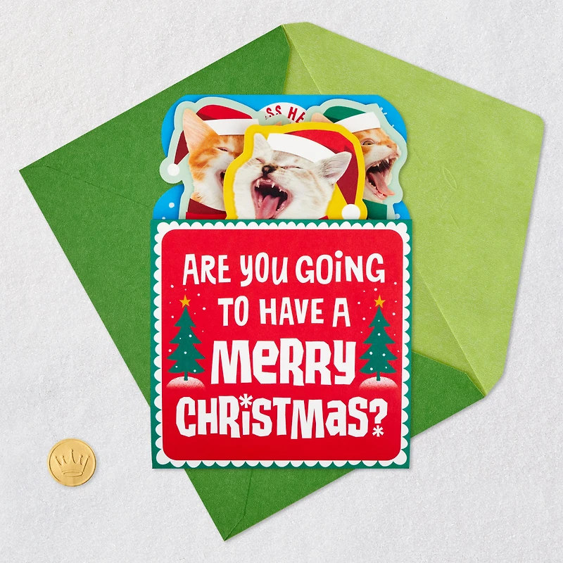 Caroling Cats Funny Musical Pop-Up Christmas Card for only USD 7.99 | Hallmark