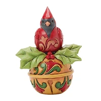 Jim Shore Heartwood Creek Cardinal on Jingle Bell Mini Figurine, 3.54" for only USD 27.99 | Hallmark
