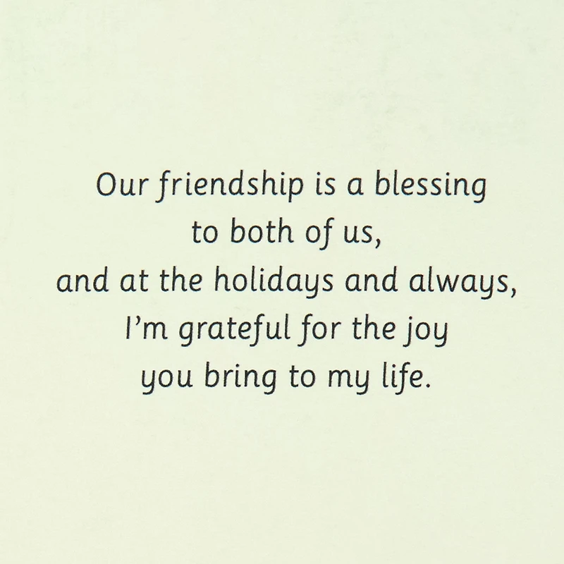 Our Friendship Is a Blessing Christmas Card for Friend for only USD 4.59 | Hallmark