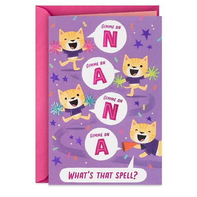 Cat Cheerleaders Birthday Card for Nana for only USD 3.99 | Hallmark