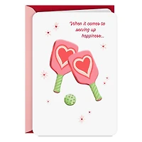 Serving Up Happiness, Pickleball Valentine's Day Card for only USD 3.99 | Hallmark