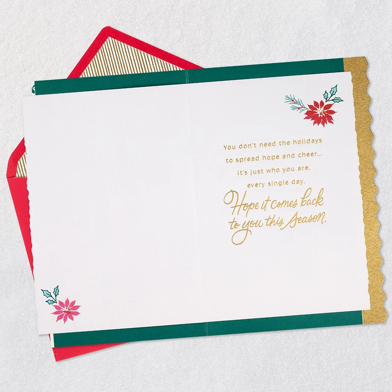 Lacey Chabert Collection You Spread Hope and Cheer Every Day Christmas Card for only USD 6.99 | Hallmark