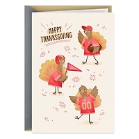 Thankful Turkeys in Jerseys Thanksgiving Card for only USD 2.99 | Hallmark