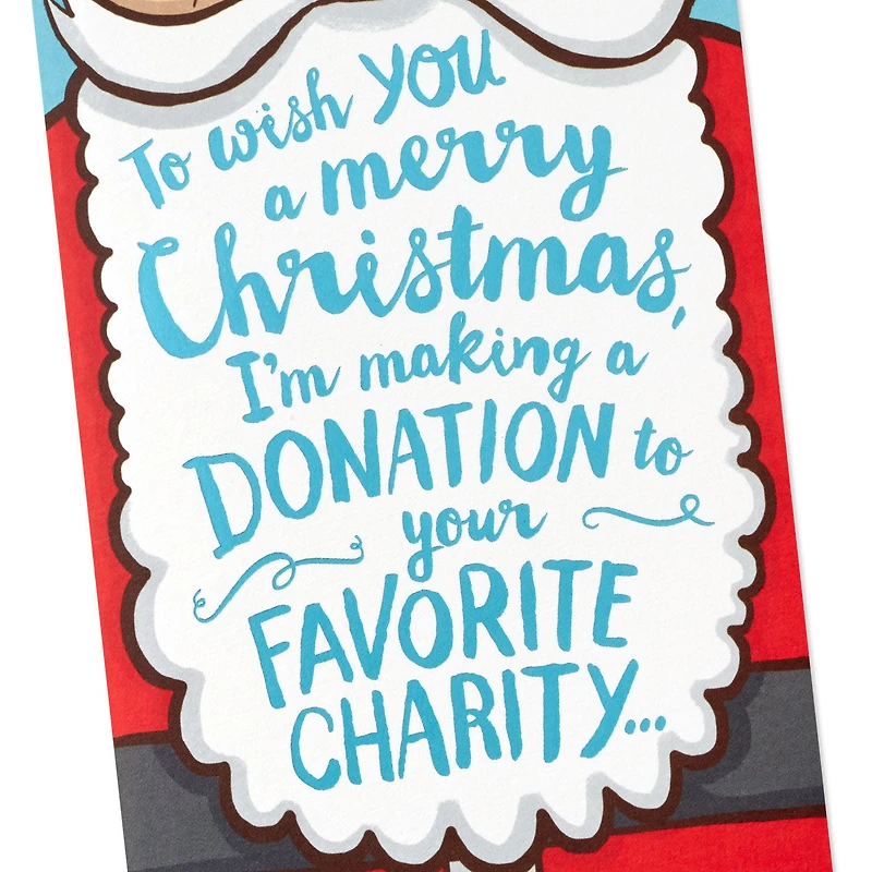 Making a Donation Santa Funny Pop-Up Money Holder Christmas Card for only USD 4.99 | Hallmark