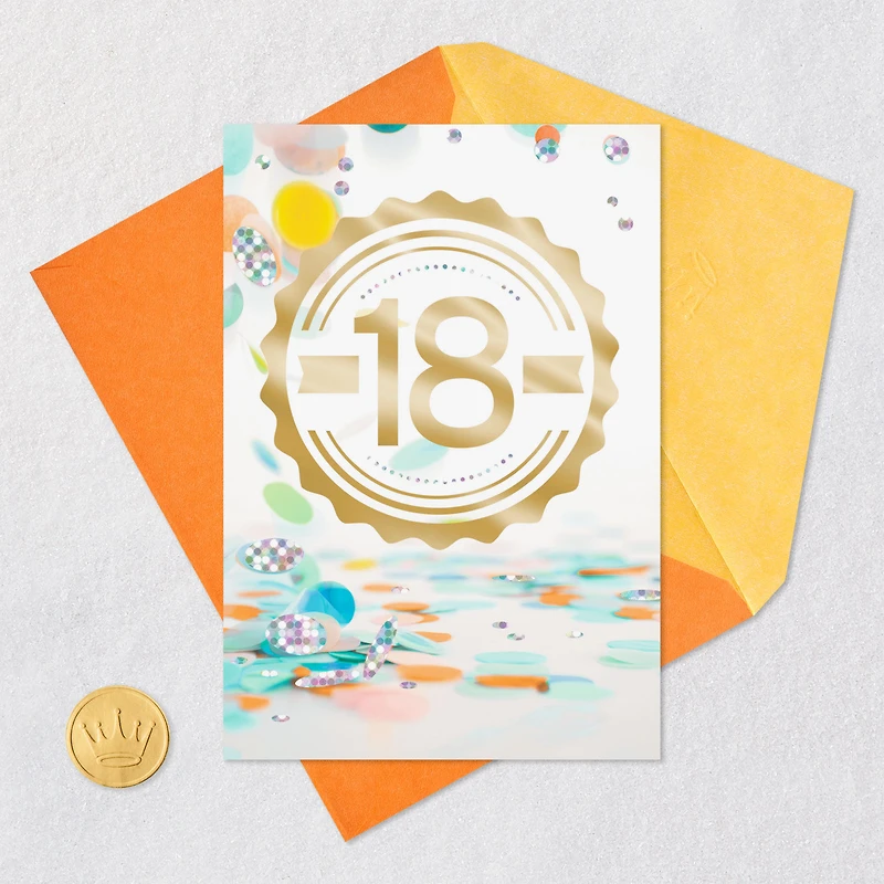 An Exciting Age and Amazing Year 18th Birthday Card for only USD 2.99 | Hallmark
