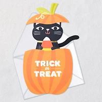 Black Cat in Pumpkin Paper Craft Halloween Card for only USD 5.99 | Hallmark