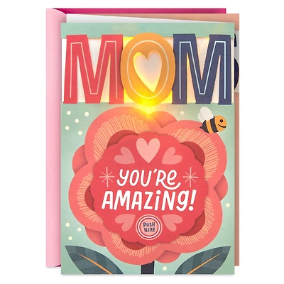 Mom, You're Amazing Musical Mother's Day Card for Mom With Light for only USD 9.99 | Hallmark