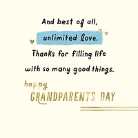 Your Unlimited Love Grandparents Day Card for only USD 3.59 | Hallmark