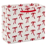 5.5" Red Bows on White Small Christmas Gift Bag for only USD 2.49 | Hallmark
