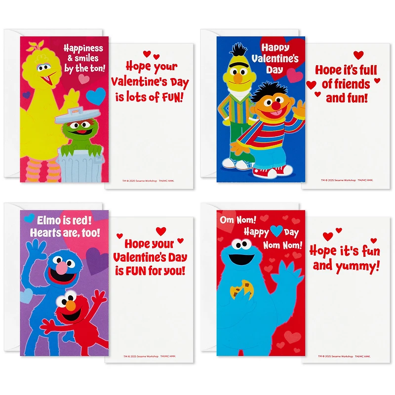 Sesame Street Smiles and Fun Kids Classroom Valentines Set With Cards and Mailbox for only USD 14.99 | Hallmark