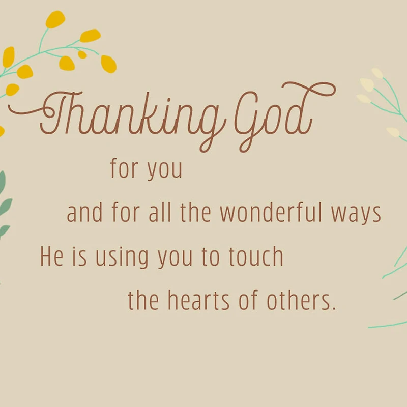 You Touch the Hearts of Others Religious Clergy Appreciation Card for Pastor and Wife for only USD 3.59 | Hallmark