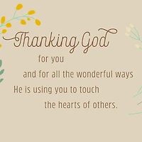 You Touch the Hearts of Others Religious Clergy Appreciation Card for Pastor and Wife for only USD 3.59 | Hallmark