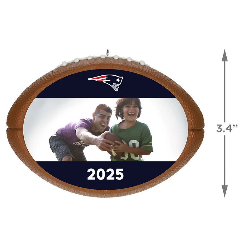 NFL New England Patriots Football Personalized Ornament