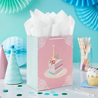 9.6" Elegant Cake Slice Medium Birthday Gift Bag for only USD 3.99 | Hallmark