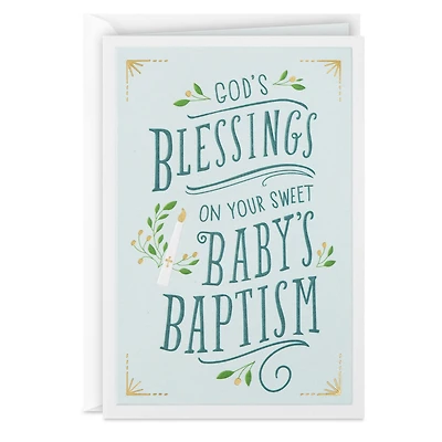 God's Blessings on Your Sweet Baby Religious Baptism Card for only USD 2.99 | Hallmark