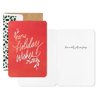 Holiday Wishes on Red Boxed Christmas Cards, Pack of 16 for only USD 9.99 | Hallmark