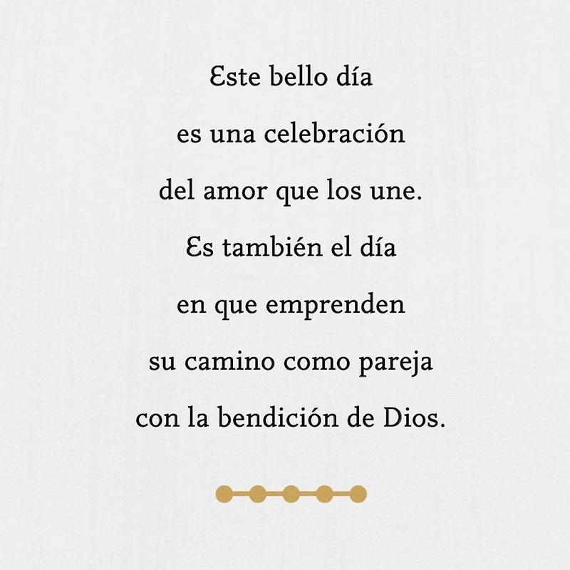 Thanks to God for Your Union Spanish-Language Wedding Card for only USD 3.59 | Hallmark
