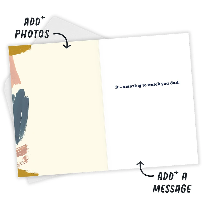 Abstract Brushstrokes Custom Father's Day Card for only USD 4.99 | Hallmark